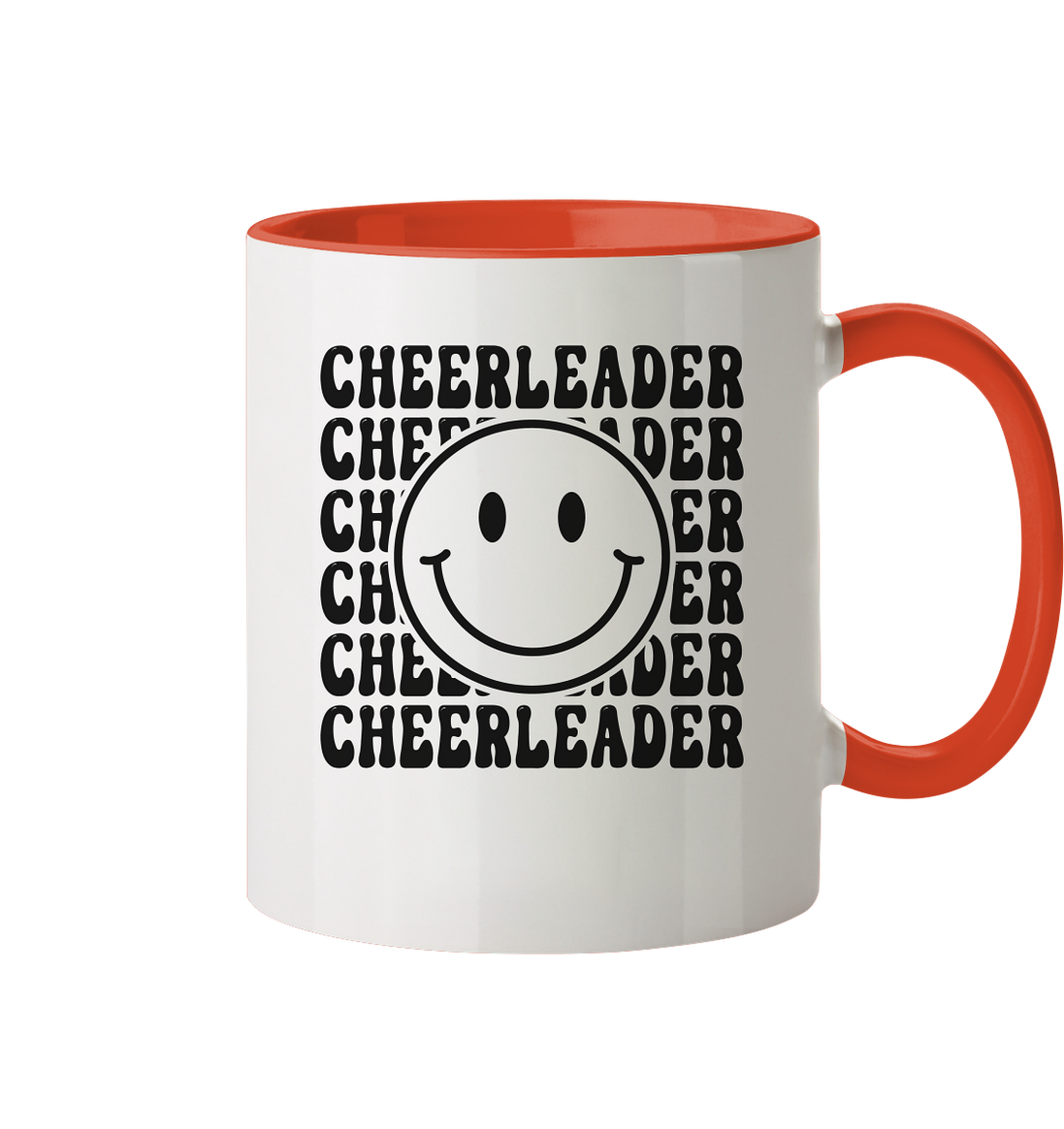 Cheerleader Smiley - Two-tone mug