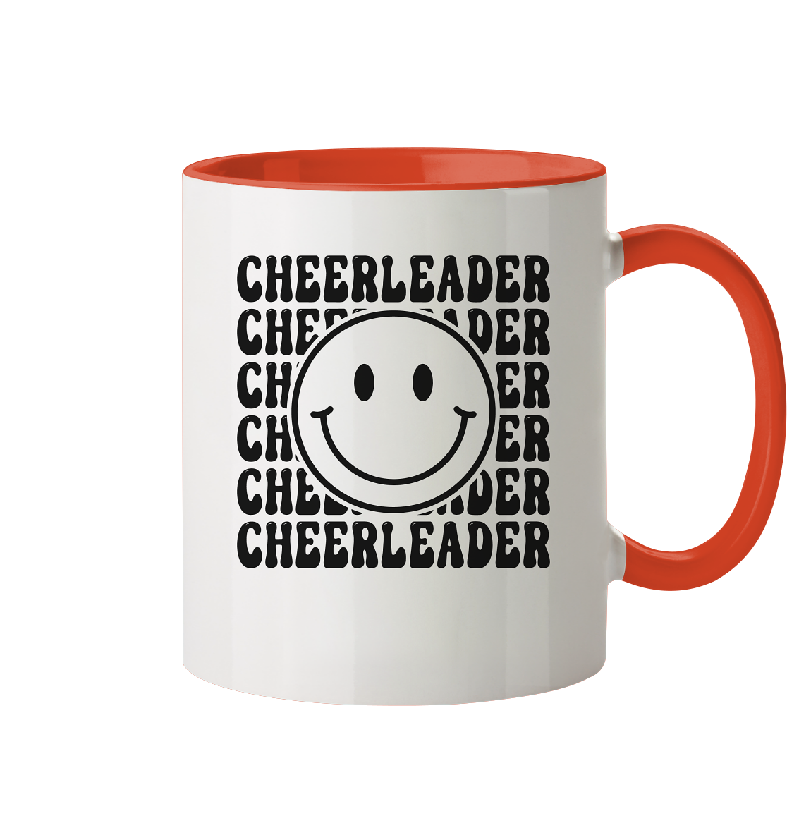 Cheerleader Smiley - Two-tone mug