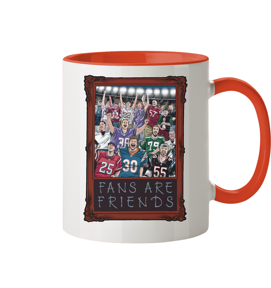 Fans are Friends  - Tasse zweifarbig
