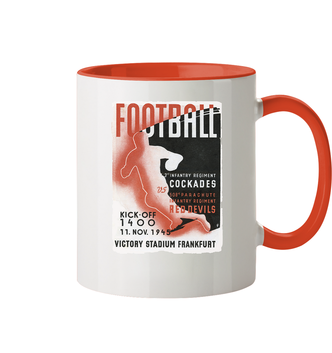 Red Devils Frankfurt 1945 - Tasse zweifarbig