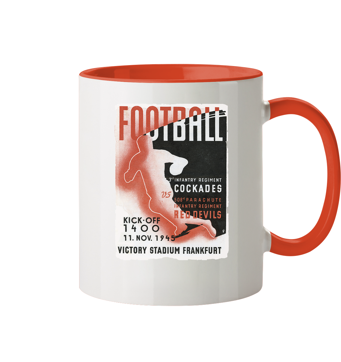 Red Devils Frankfurt 1945 - Tasse zweifarbig