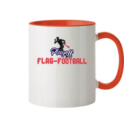 Playoff Flag Football  Men red - Tasse zweifarbig