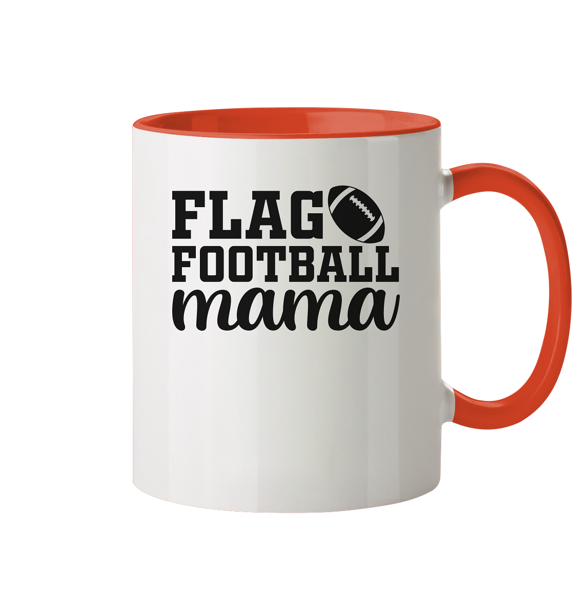Flag Football Mom - Two-Tone Mug