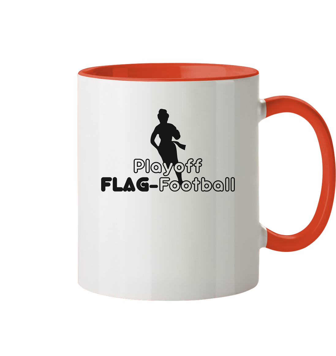 Playoff Flag Football  Women black  - Tasse zweifarbig