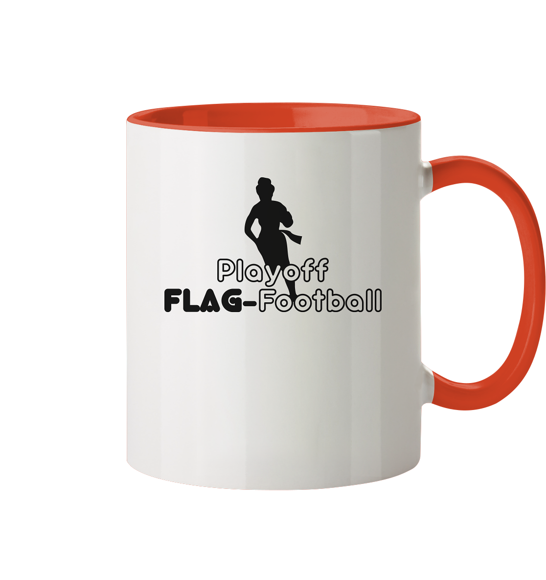 Playoff Flag Football  Women black  - Tasse zweifarbig