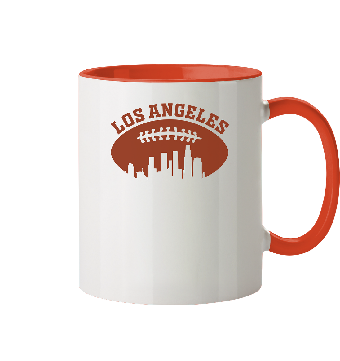 Los Angeles Football Silhouette - Tasse zweifarbig