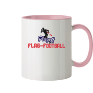 Playoff Flag Football  Men red - Tasse zweifarbig