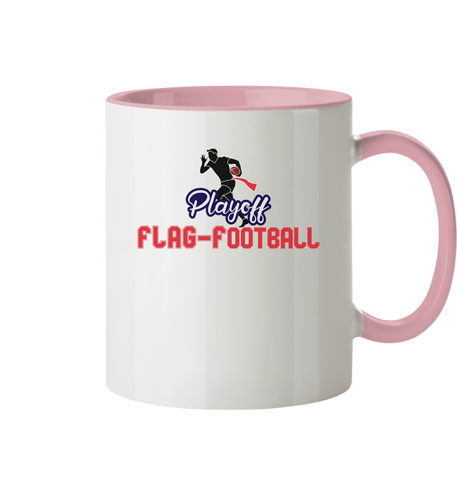 Playoff Flag Football  Men red - Tasse zweifarbig