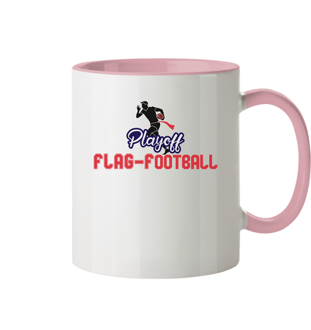 Playoff Flag Football  Men red - Tasse zweifarbig