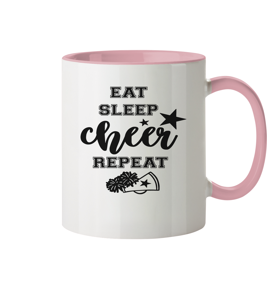 Eat Sleep Cheer Repeat - Tasse zweifarbig