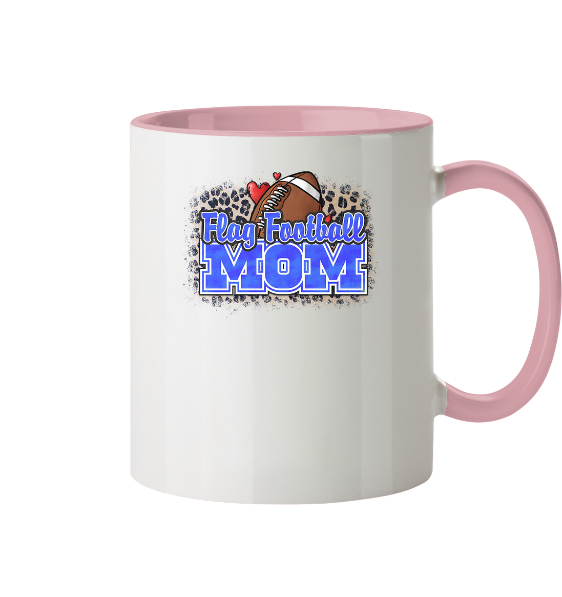Flag Football Mom - Two-Tone Mug