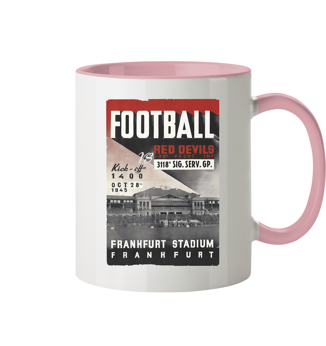 Frankfurt Football 1945 - Tasse zweifarbig