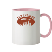 Los Angeles Football Silhouette - Tasse zweifarbig