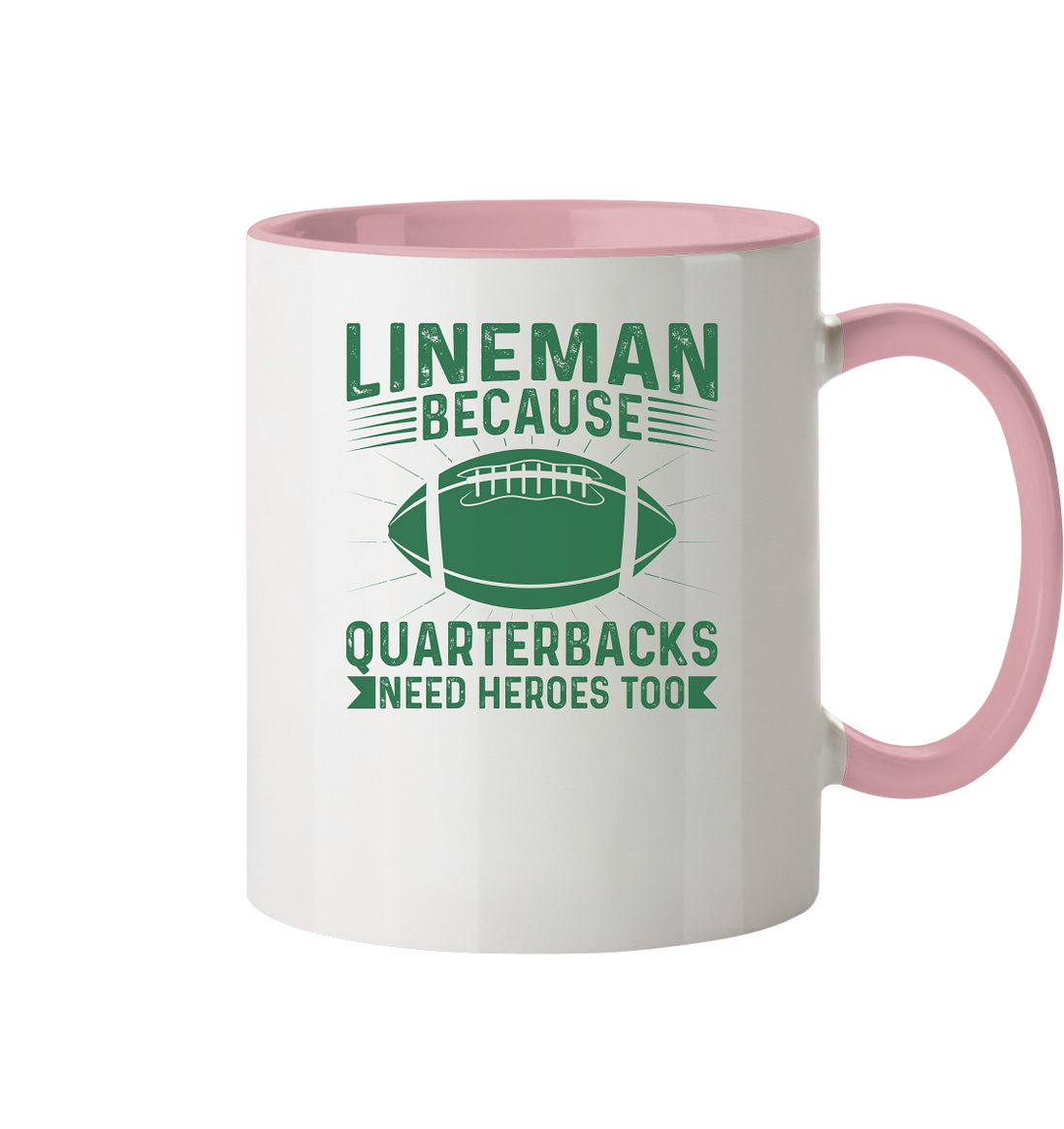 Lineman Heroes Green - Tasse zweifarbig