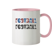 Football Silhouette - Tasse zweifarbig