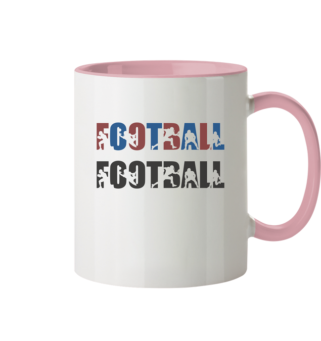 Football Silhouette - Tasse zweifarbig