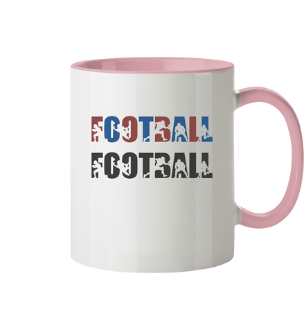 Football Silhouette - Tasse zweifarbig