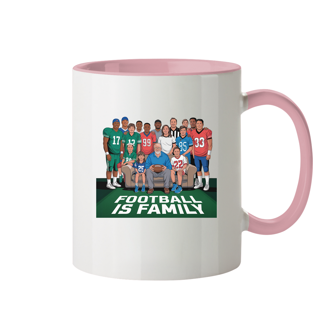 Football is Family - Two-Tone Mug