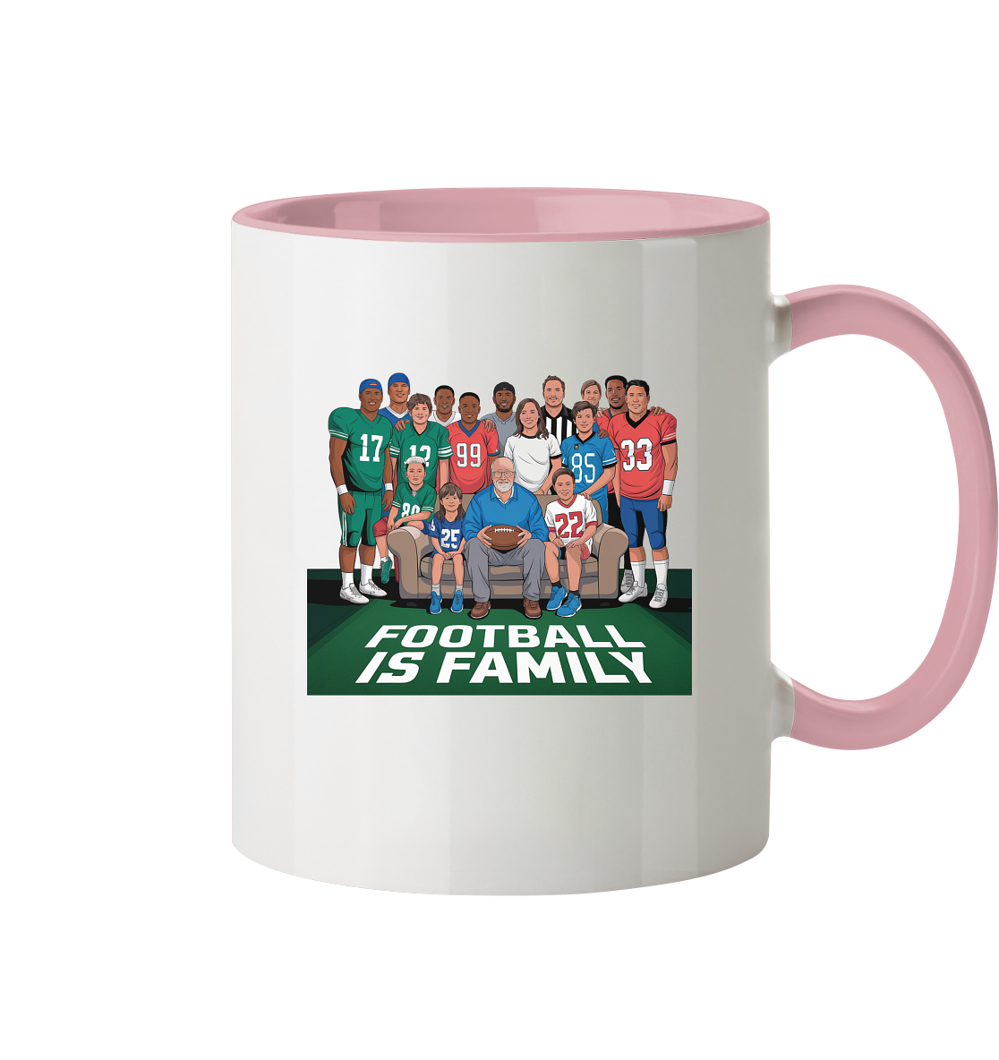 Football is Family - Two-Tone Mug