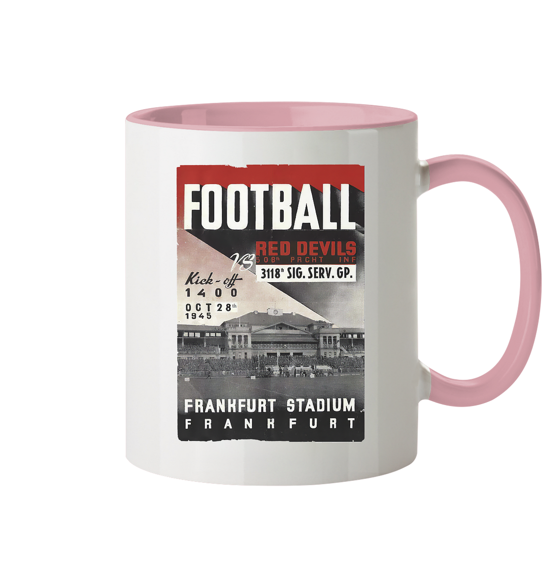 Frankfurt Football 1945 - Tasse zweifarbig