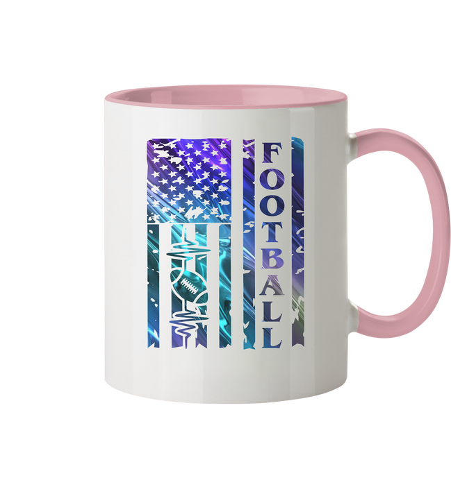 USA Football Flag - Two-Tone Mug