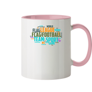 Flag Football Word Bubble - Two-Tone Mug