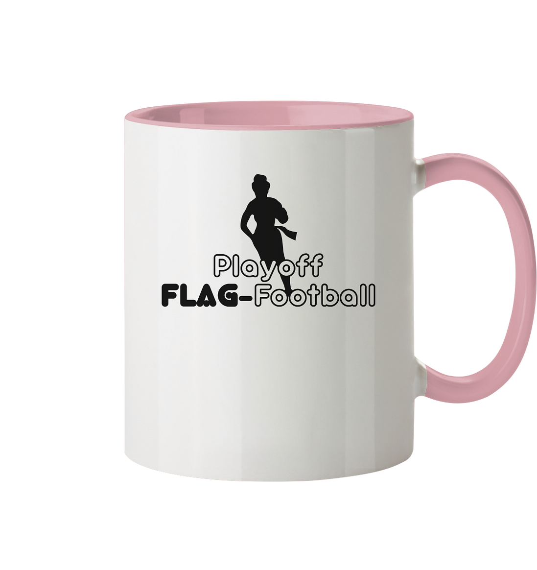Playoff Flag Football  Women black  - Tasse zweifarbig