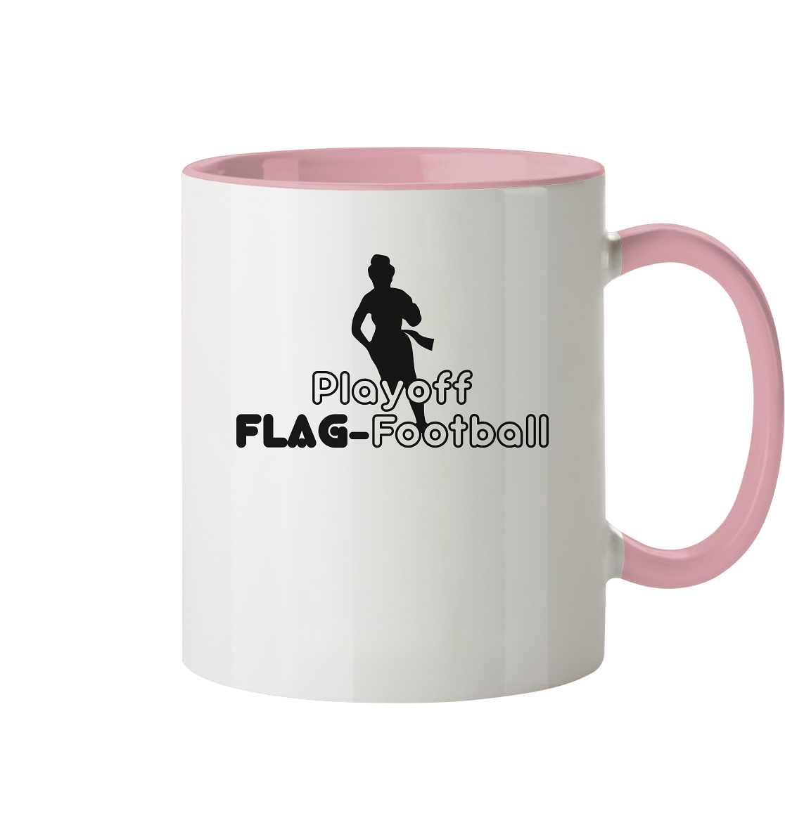 Playoff Flag Football  Women black  - Tasse zweifarbig