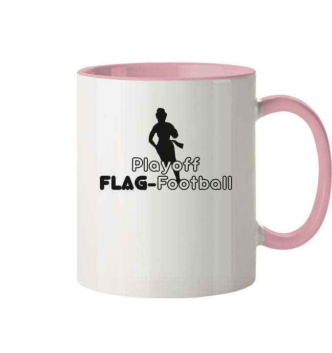 Playoff Flag Football  Women black  - Tasse zweifarbig