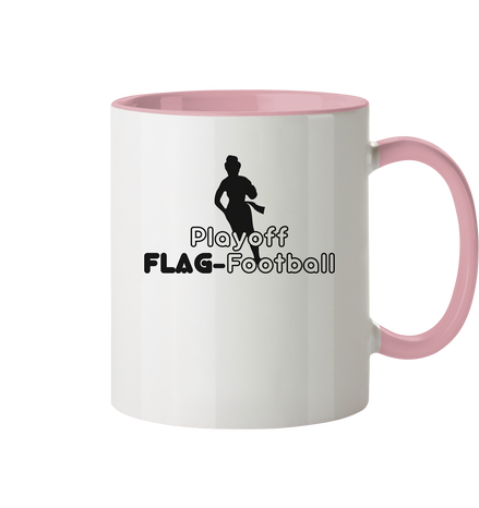 Playoff Flag Football  Women black  - Tasse zweifarbig