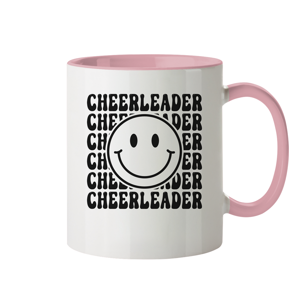 Cheerleader Smiley - Two-tone mug
