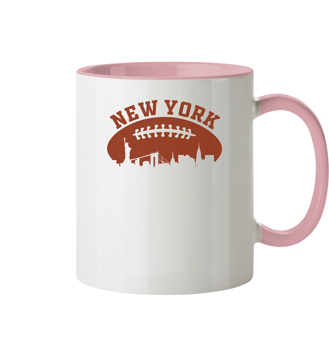 New York Football Silhoutte  - Tasse zweifarbig