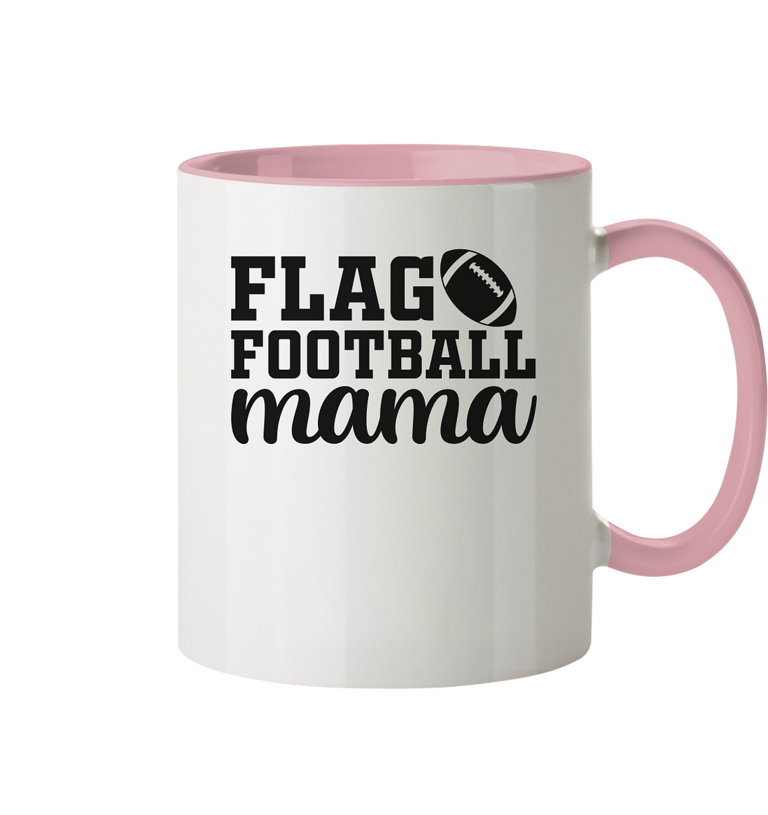 Flag Football Mom - Two-Tone Mug