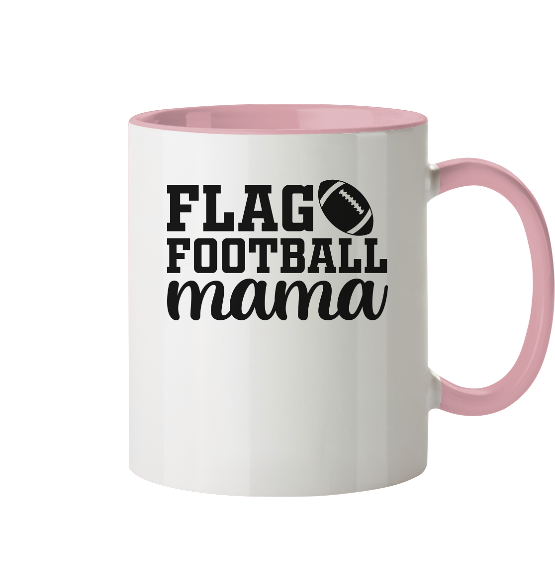 Flag Football Mom - Two-Tone Mug