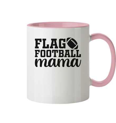Flag Football Mama - Tasse zweifarbig
