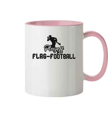 Playoff Flag Football  Men black - Tasse zweifarbig