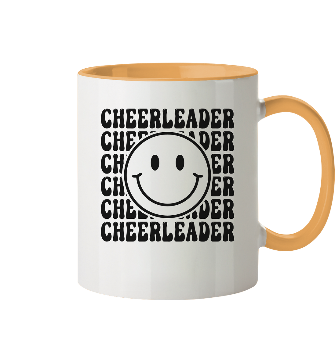 Cheerleader Smiley - Two-tone mug