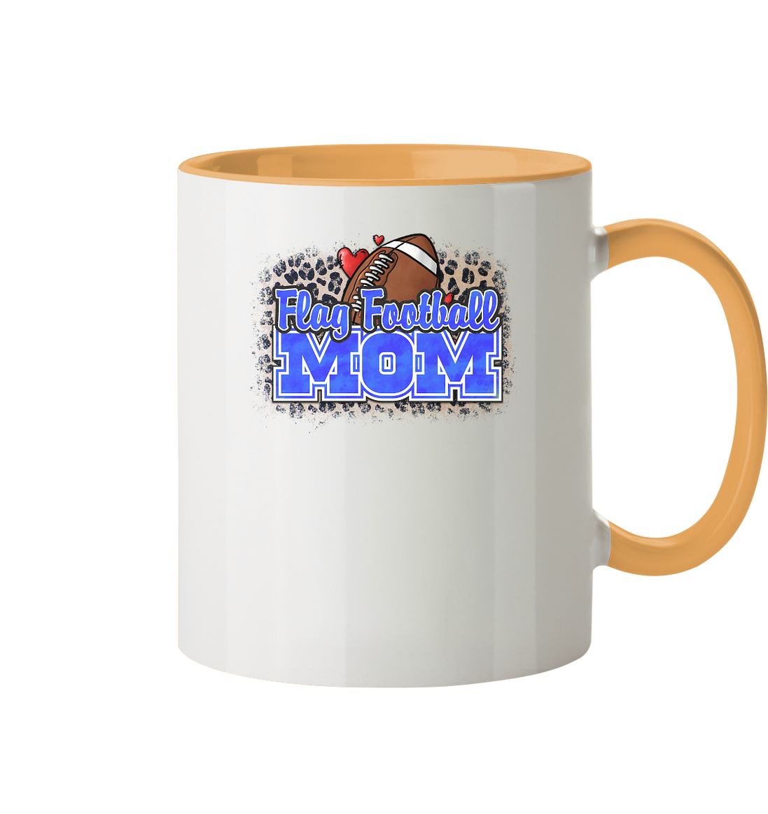 Flag Football Mom - Two-Tone Mug