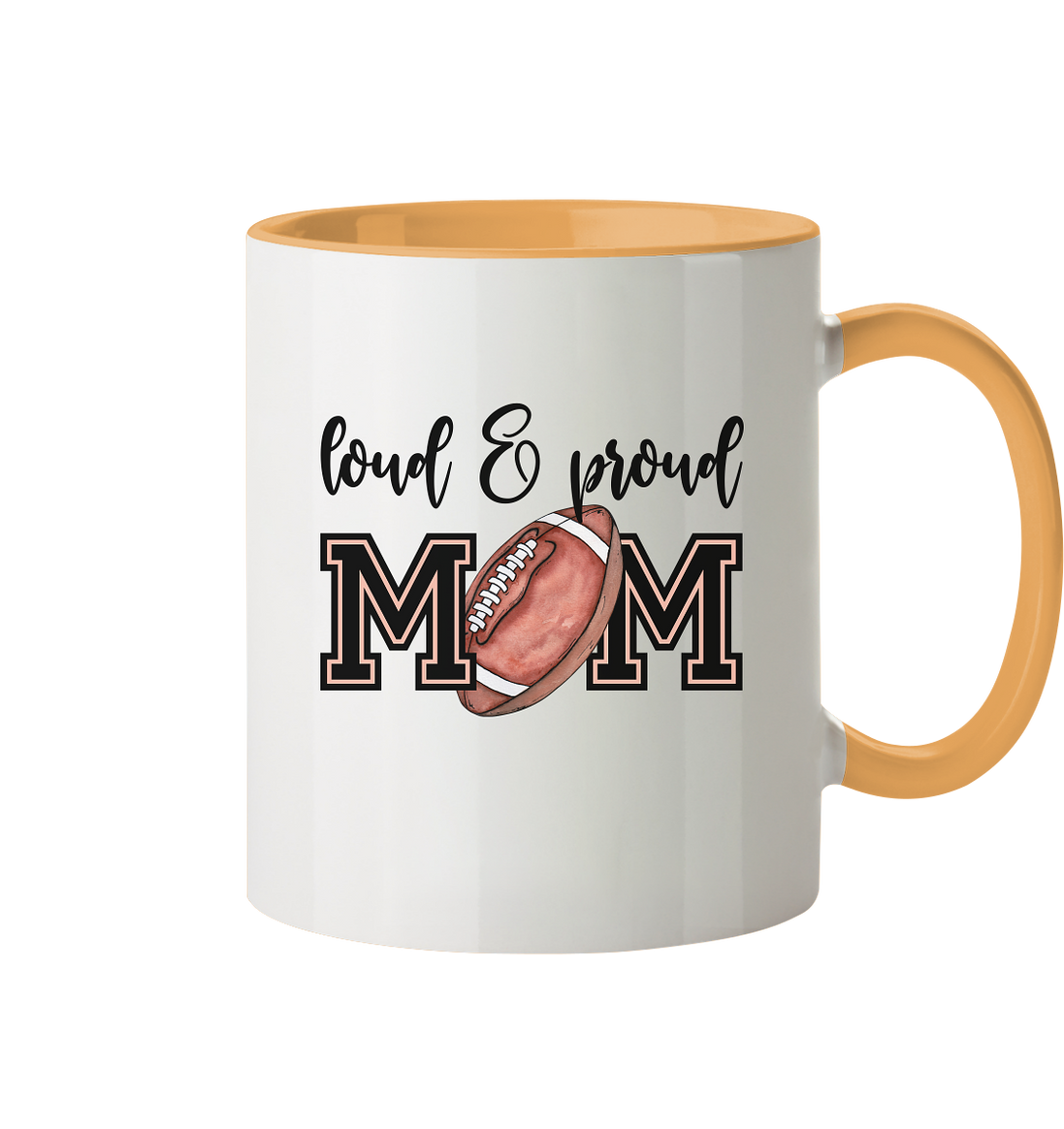 Loud &amp; Proud Mom - Tasse zweifarbig
