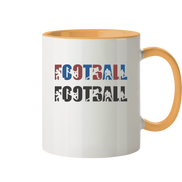 Football Silhouette - Tasse zweifarbig