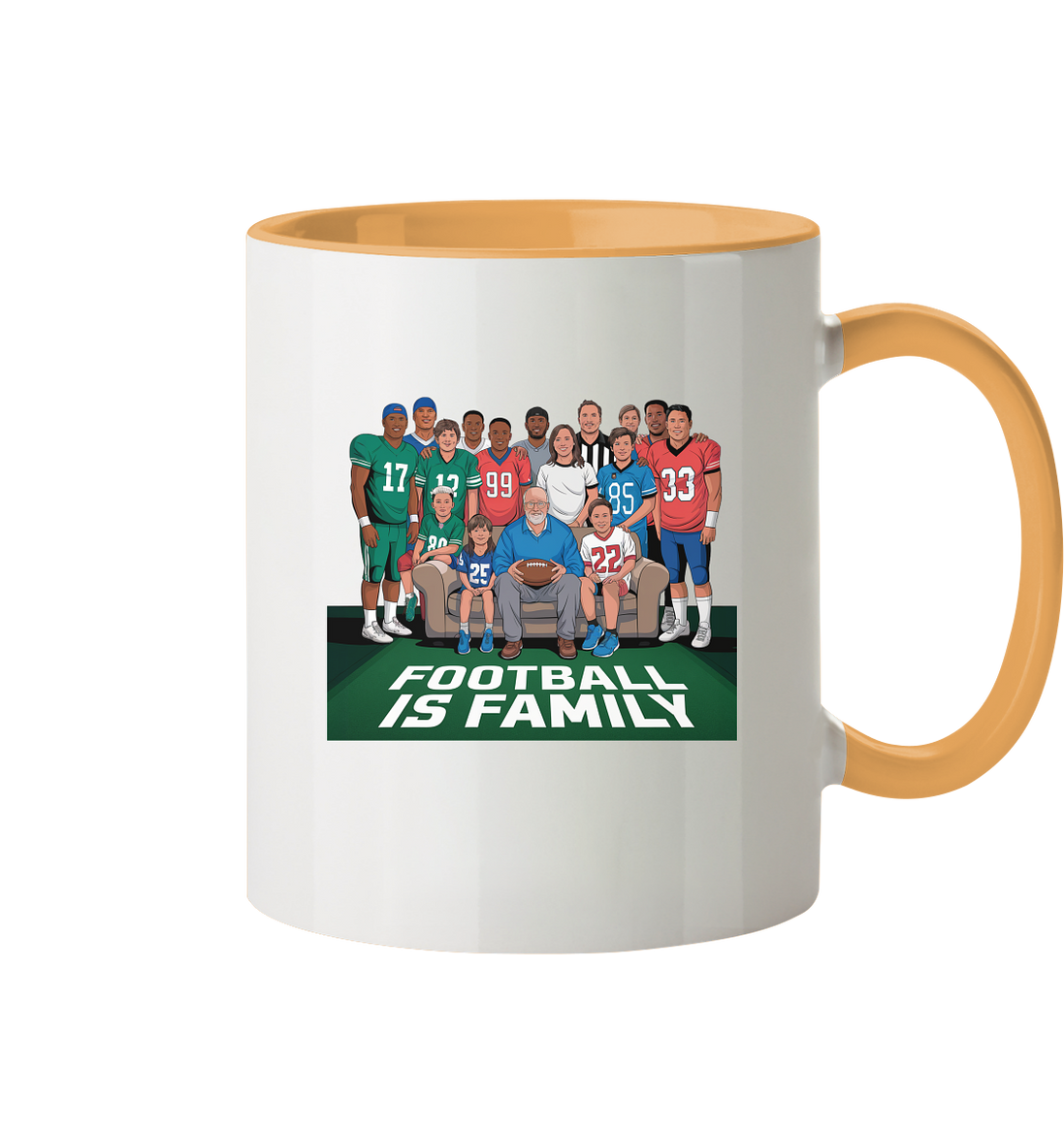 Football is Family - Two-Tone Mug