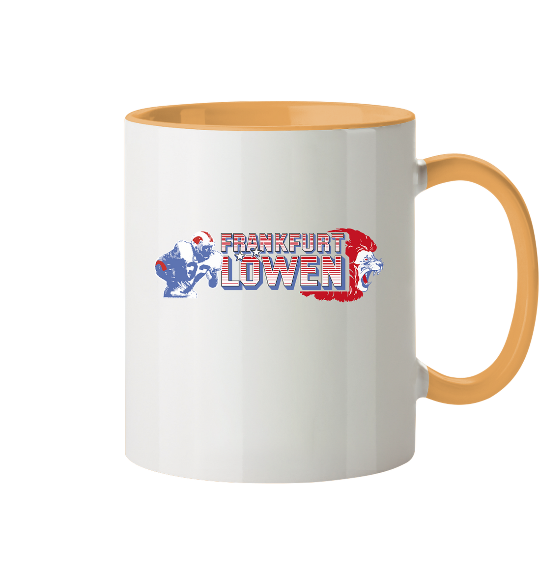 Frankfurt Löwen Tasse zweifarbig