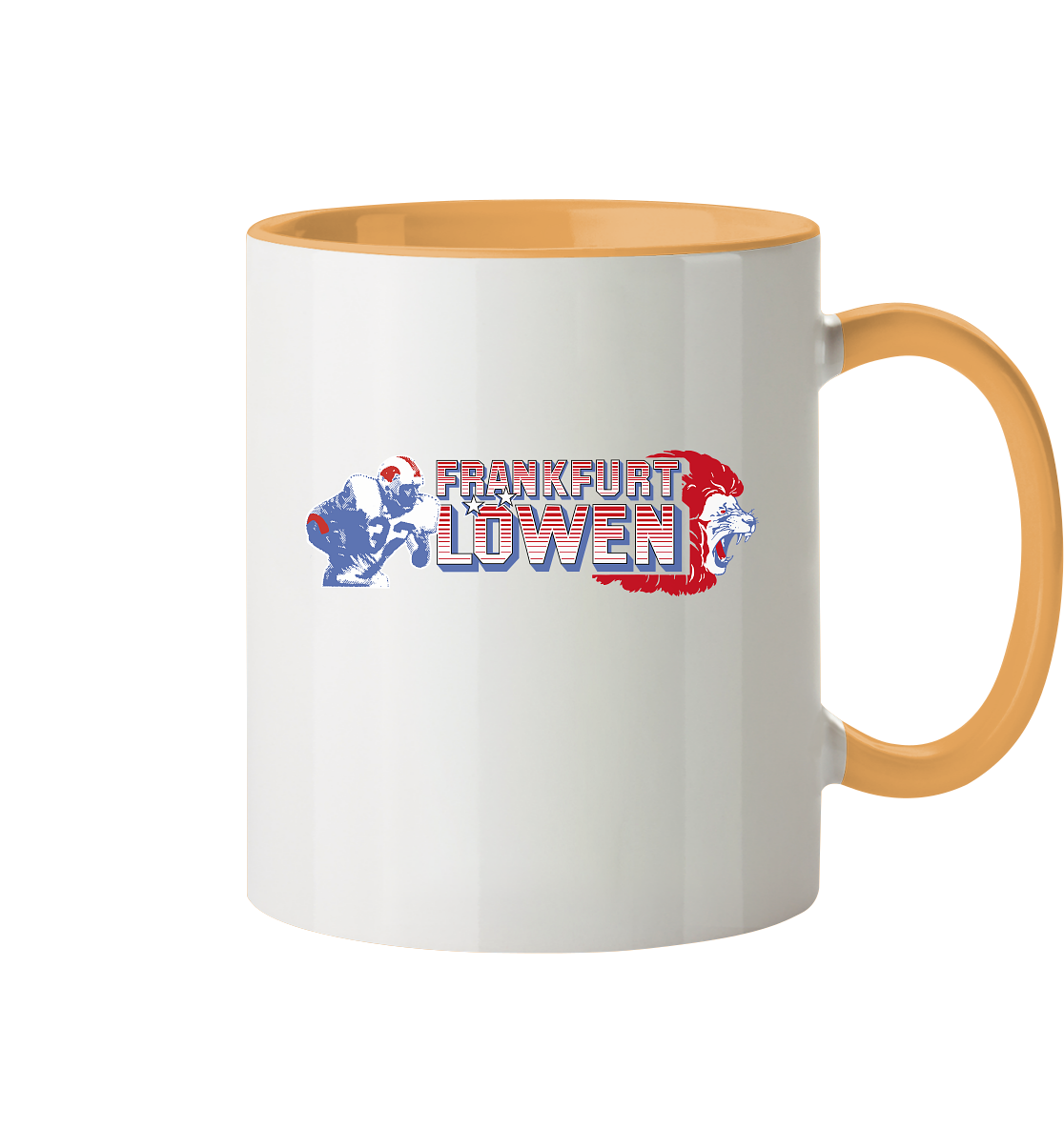Frankfurt Löwen Tasse zweifarbig
