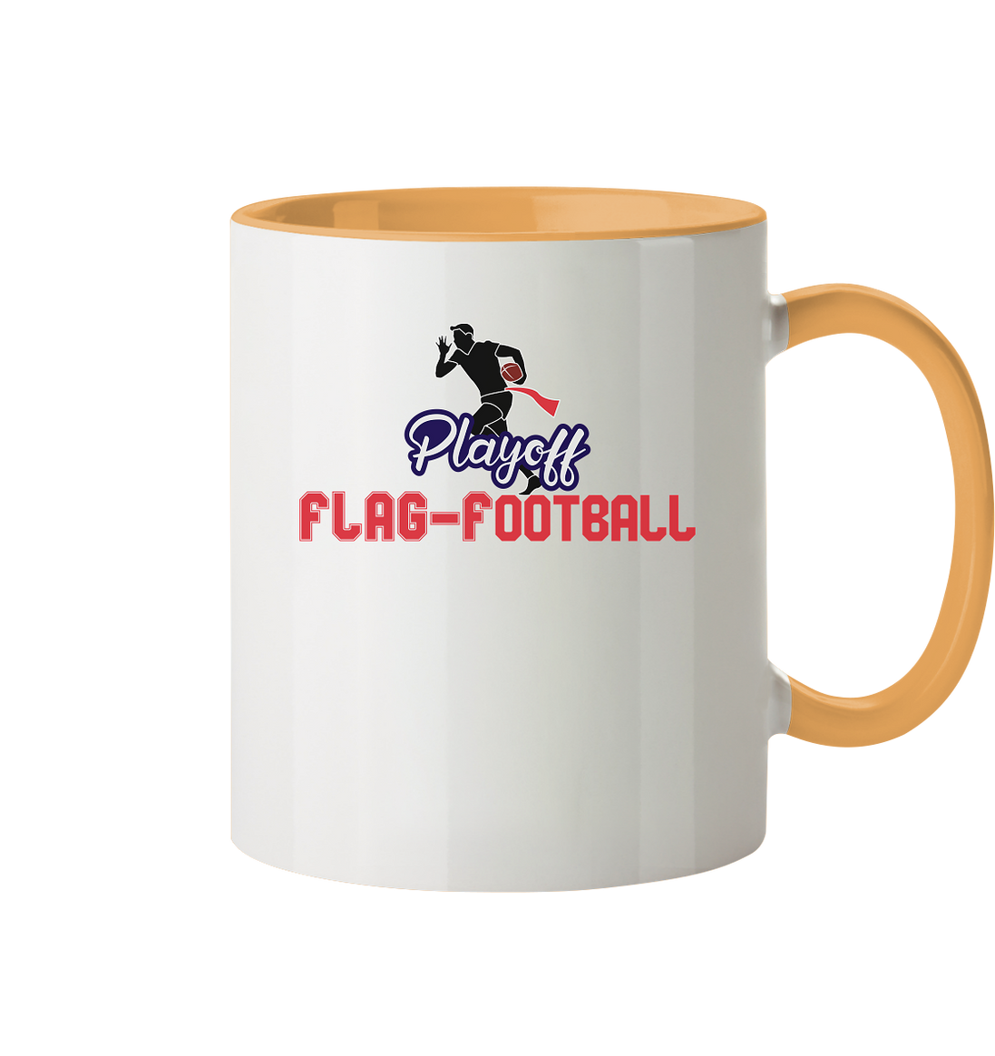 Playoff Flag Football  Men red - Tasse zweifarbig