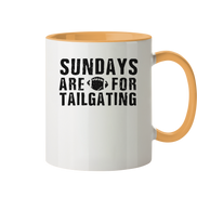 Sundays are for Tailgating  - Tasse zweifarbig