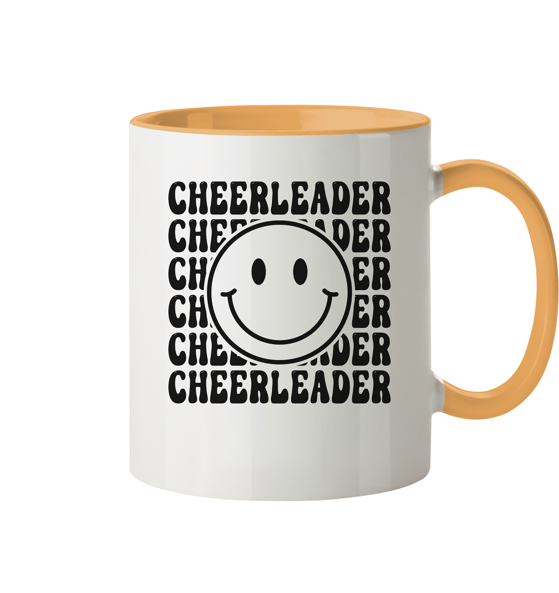 Cheerleader Smiley - Two-tone mug