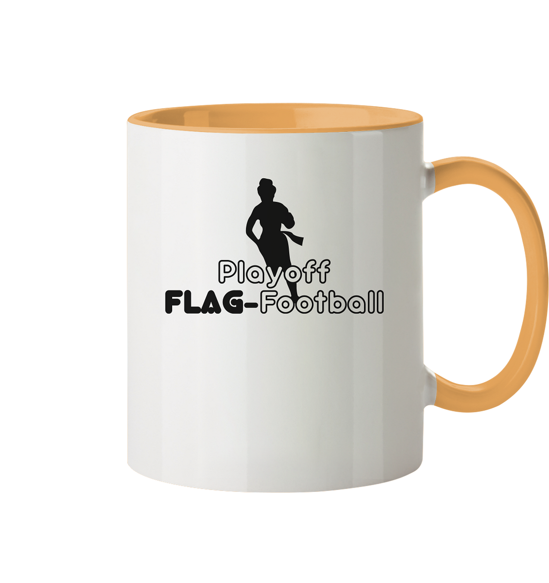 Playoff Flag Football  Women black  - Tasse zweifarbig