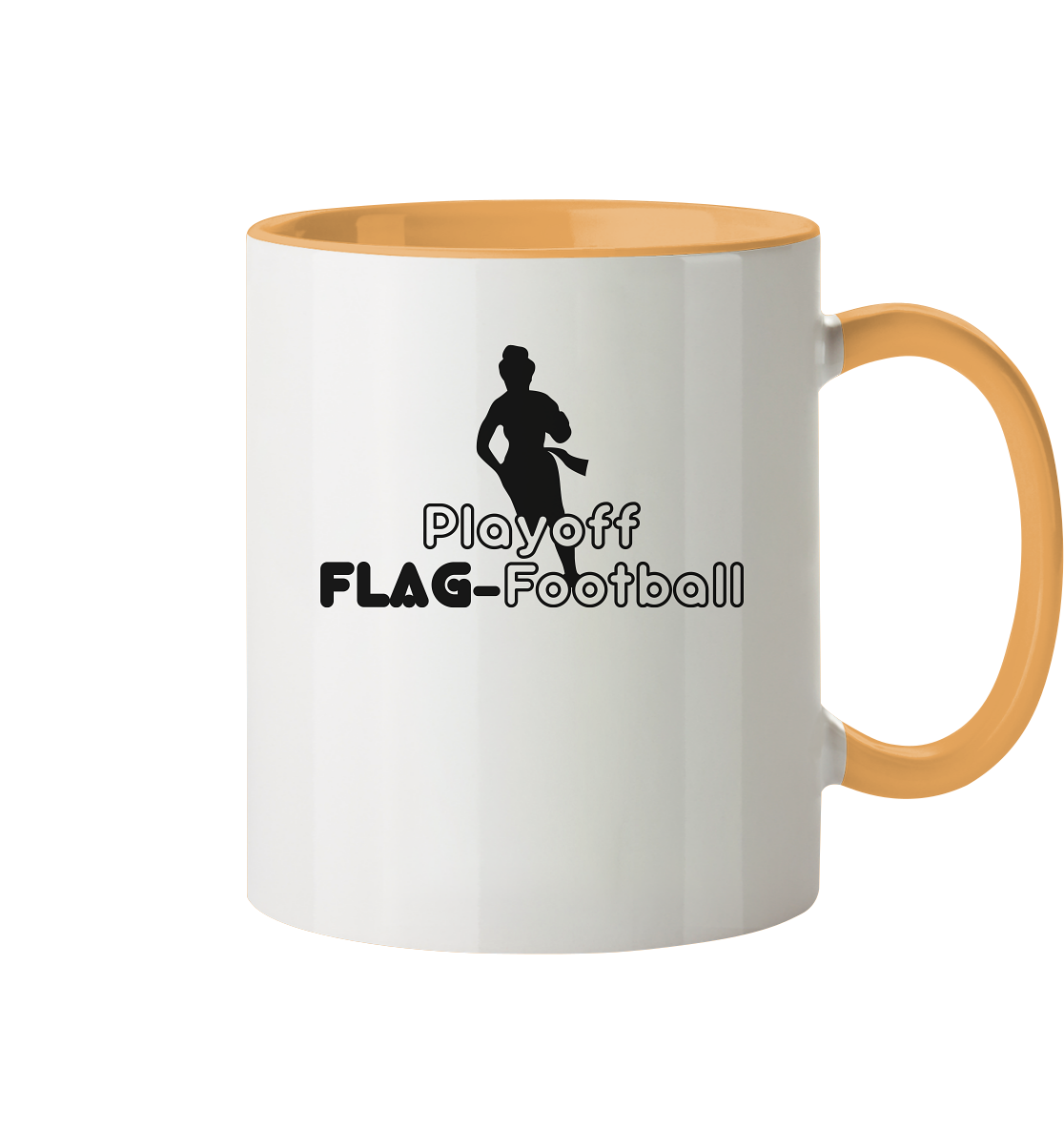Playoff Flag Football  Women black  - Tasse zweifarbig