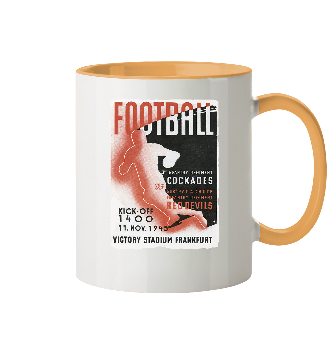 Red Devils Frankfurt 1945 - Tasse zweifarbig