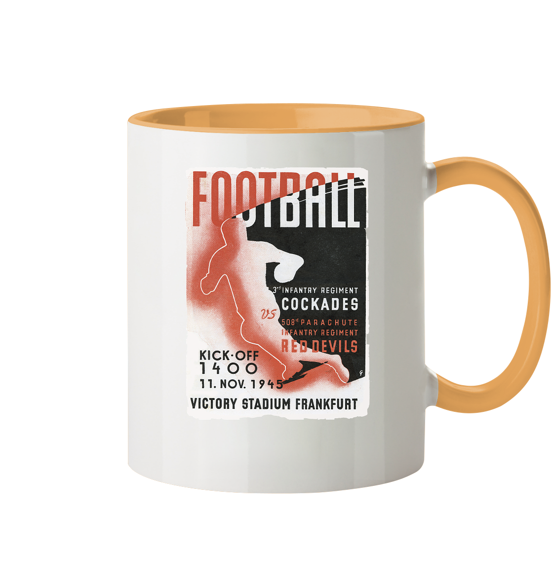Red Devils Frankfurt 1945 - Tasse zweifarbig